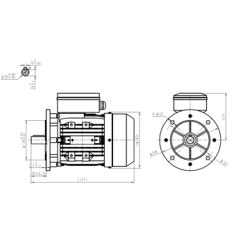 Silnik elektryczny jednofazowy 2,2kW 2800 obr/min. 90B5